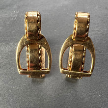 Load image into Gallery viewer, Hermes Paris French Stirrup 18K Yellow Gold Cufflinks