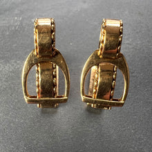 Load image into Gallery viewer, Hermes Paris French Stirrup 18K Yellow Gold Cufflinks