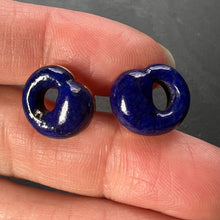 Load image into Gallery viewer, Elsa Perretti for Tiffany & Co Lapis Lazuli 18K Gold Earring Studs