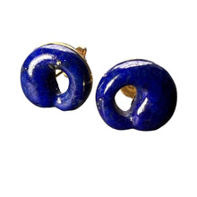 Load image into Gallery viewer, Elsa Perretti for Tiffany & Co Lapis Lazuli 18K Gold Earring Studs