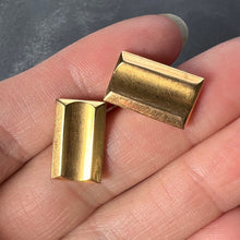 Load image into Gallery viewer, French Retro Tank-Style 18K Yellow Gold Cufflinks