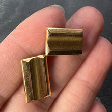 Load image into Gallery viewer, French Retro Tank-Style 18K Yellow Gold Cufflinks
