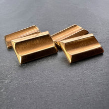 Load image into Gallery viewer, French Retro Tank-Style 18K Yellow Gold Cufflinks