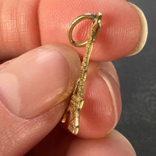 Load image into Gallery viewer, French Eiffel Tower 18K Yellow Gold Charm Pendant