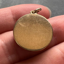 Load image into Gallery viewer, Black Onyx Intaglio 9K Yellow Gold Charm Pendant