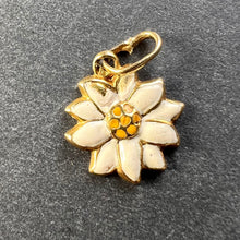 Load image into Gallery viewer, Daisy 9K Yellow Gold Enamel Charm Pendant