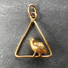 Load image into Gallery viewer, Easter Chick Triangle 18K Yellow Gold Charm Pendant