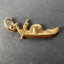Load image into Gallery viewer, Venetian Gondola 18K Yellow Gold Charm Pendant