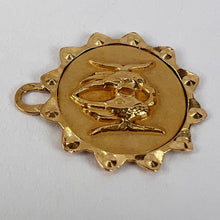 Load image into Gallery viewer, French Zodiac Pisces Fish 18K Yellow Gold Charm Pendant
