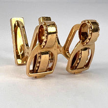 Load image into Gallery viewer, Hermes Paris French Stirrup 18K Yellow Gold Cufflinks
