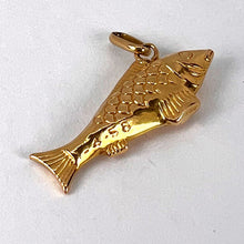 Load image into Gallery viewer, French Fish 18K Yellow Gold Charm Pendant