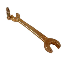 Load image into Gallery viewer, Wrench Spanner Double-Ended 9K Yellow Gold Charm Pendant