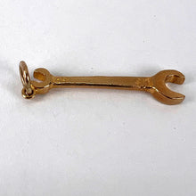 Load image into Gallery viewer, Wrench Spanner Double-Ended 9K Yellow Gold Charm Pendant