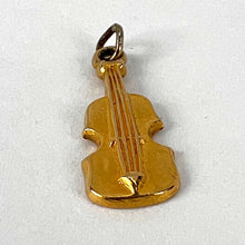 Load image into Gallery viewer, Violin 9K Yellow Gold Charm Pendant
