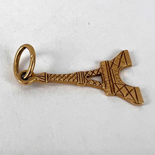 Load image into Gallery viewer, French Eiffel Tower 18K Yellow Gold Charm Pendant