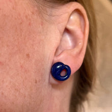 Load image into Gallery viewer, Elsa Perretti for Tiffany & Co Lapis Lazuli 18K Gold Earring Studs