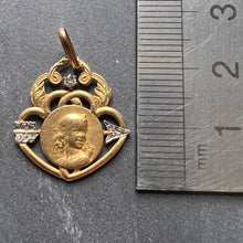 Load image into Gallery viewer, French Vernon Triumph of Love Cupid 18K Yellow Gold Diamond Love Pendant