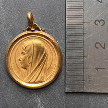 Load image into Gallery viewer, French Augis Mazzoni Virgin Mary 18K Yellow Gold Pendant