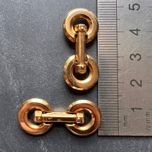 Load image into Gallery viewer, French 18K Yellow Gold Mecan Elde Hexagonal Circle Cufflinks