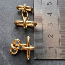 Load image into Gallery viewer, 18K Yellow Gold Marine Chain Link Cufflinks