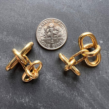 Load image into Gallery viewer, 18K Yellow Gold Marine Chain Link Cufflinks