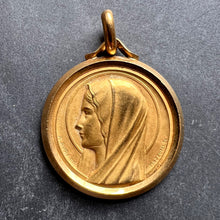 Load image into Gallery viewer, French Augis Mazzoni Virgin Mary 18K Yellow Gold Pendant