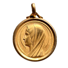 Load image into Gallery viewer, French Augis Mazzoni Virgin Mary 18K Yellow Gold Pendant