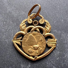 Load image into Gallery viewer, French Vernon Triumph of Love Cupid 18K Yellow Gold Diamond Love Pendant