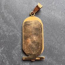Load image into Gallery viewer, Egyptian Heiroglyphics Tablet 18K Yellow Gold Charm Pendant