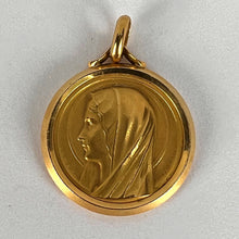 Load image into Gallery viewer, French Augis Mazzoni Virgin Mary 18K Yellow Gold Pendant