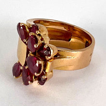 Load image into Gallery viewer, French Retro Buckle 18K Yellow Gold Ruby Ring