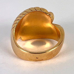 French Retro 18K Yellow Gold Ring