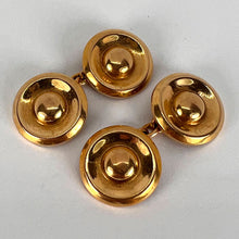 Load image into Gallery viewer, French 18 Karat Yellow Gold Disc Cufflinks