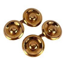 Load image into Gallery viewer, French 18 Karat Yellow Gold Disc Cufflinks
