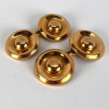 Load image into Gallery viewer, French 18 Karat Yellow Gold Disc Cufflinks