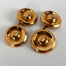 Load image into Gallery viewer, French 18 Karat Yellow Gold Disc Cufflinks