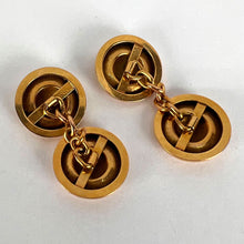 Load image into Gallery viewer, French 18 Karat Yellow Gold Disc Cufflinks