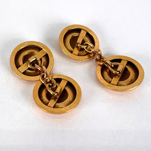 Load image into Gallery viewer, French 18 Karat Yellow Gold Disc Cufflinks
