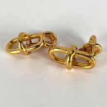 Load image into Gallery viewer, 18K Yellow Gold Marine Chain Link Cufflinks