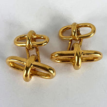 Load image into Gallery viewer, 18K Yellow Gold Marine Chain Link Cufflinks
