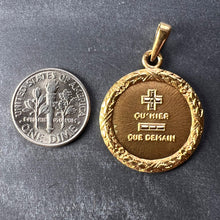 Load image into Gallery viewer, Augis French Plus Qu’Hier 18K Yellow Gold Love Charm Pendant
