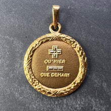 Load image into Gallery viewer, Augis French Plus Qu’Hier 18K Yellow Gold Love Charm Pendant