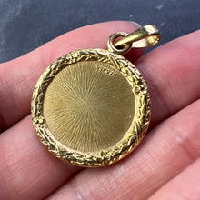 Load image into Gallery viewer, Augis French Plus Qu’Hier Ruby Diamond 18K Yellow Gold Love Charm Pendant