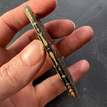 Load image into Gallery viewer, French Tissot 18K Yellow Gold Damascene Steel Belt Buckle