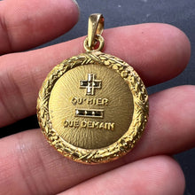 Load image into Gallery viewer, Augis French Plus Qu’Hier 18K Yellow Gold Love Charm Pendant