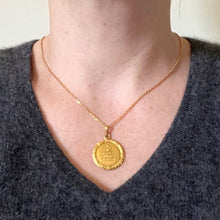 Load image into Gallery viewer, Augis French Plus Qu’Hier 18K Yellow Gold Love Charm Pendant