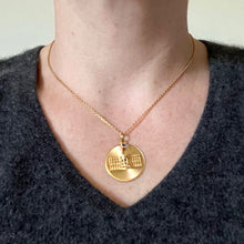 Load image into Gallery viewer, White House 14K Yellow Gold Enamel Patriotic Charm Pendant