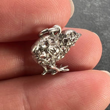 Load image into Gallery viewer, Antique 18K Rose Gold Silver Ruby Diamond Chick Charm Pendant