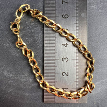 Load image into Gallery viewer, French 18 Karat Yellow Gold Twisted Curb Link Bracelet
