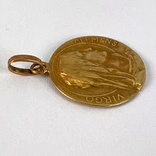 Load image into Gallery viewer, French Dropsy 18K Yellow Gold Virgin Mary Charm Pendant
